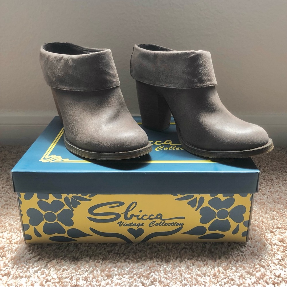NIB Sbicca Taupe Mules